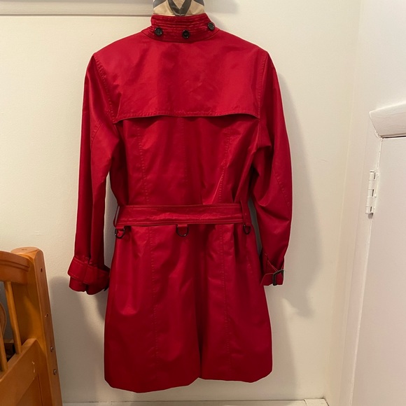 Red Burberry Coat - Picture 2 of 13